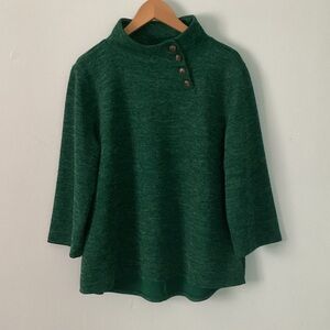 St. John's Bay Green Cowl Neck Sweater